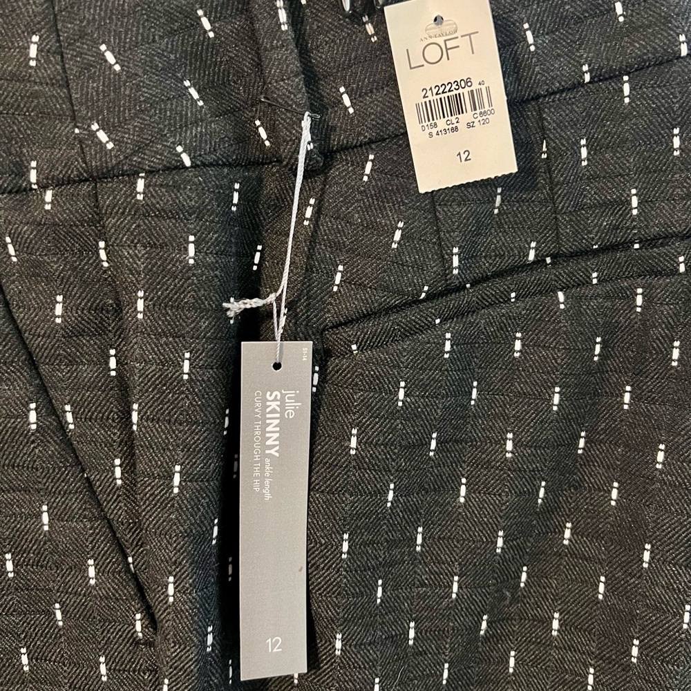 NWTAnn Taylor Loft - Julie Skinny Ankle Length Size 12 - Picture 3 of 6